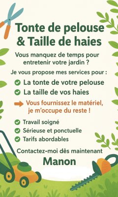 Service tonte de pelouse